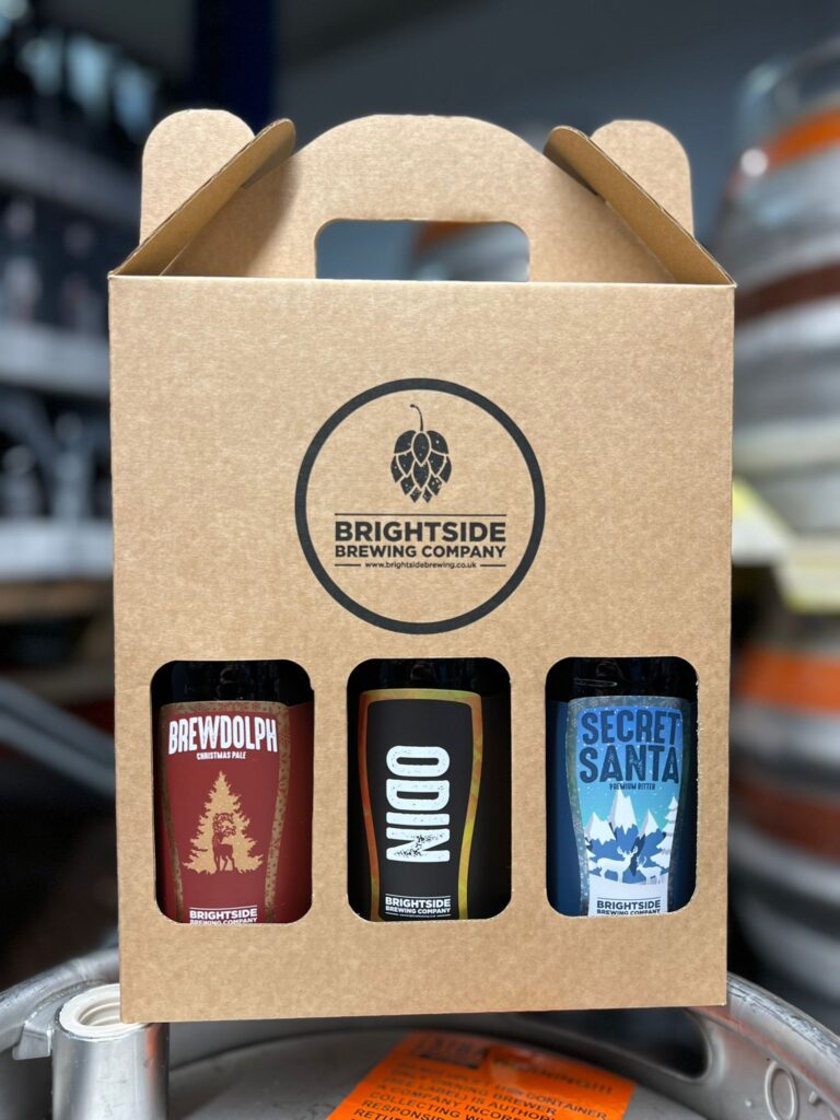 Our 3-bottle beer gift packs make perfect presents for the festive period. Swing by the brewery shop to pick up a pack and fill it with the beers appreciated most.