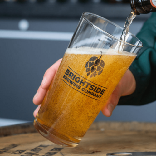 Our Brightside pint glasses are perfect for those who want a little bit of the pub drinking experience at home. Available as singles or as a box of 6.